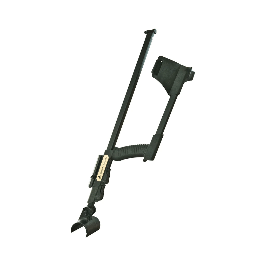 A fully assembled OKM eXp 4500 Professional metal detector on a white background