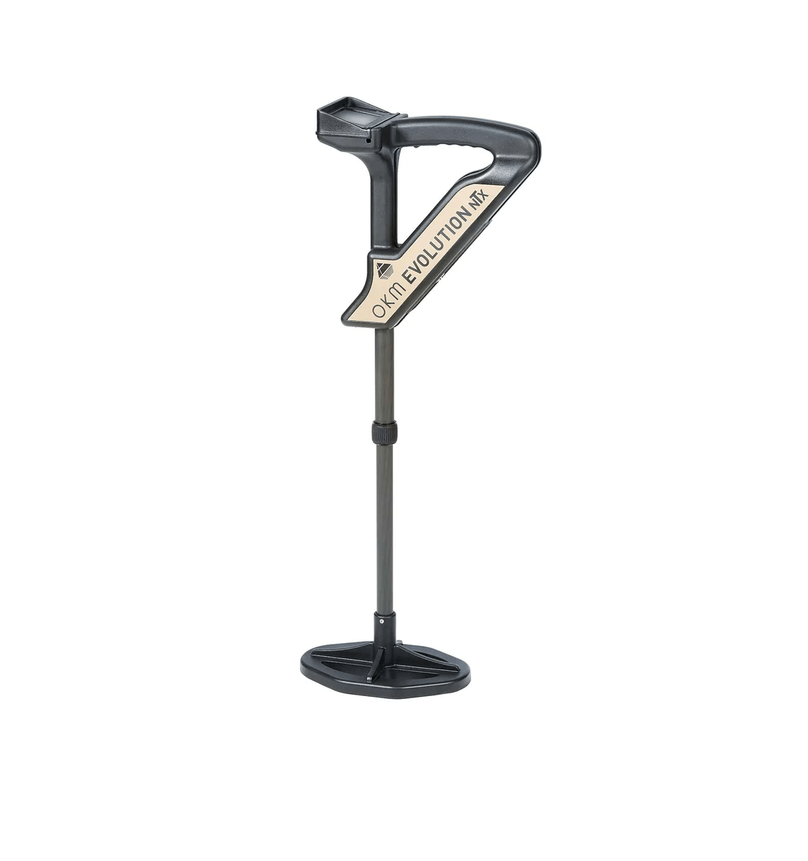 A picture on a white background of the OKM Evolution NTX metal detector